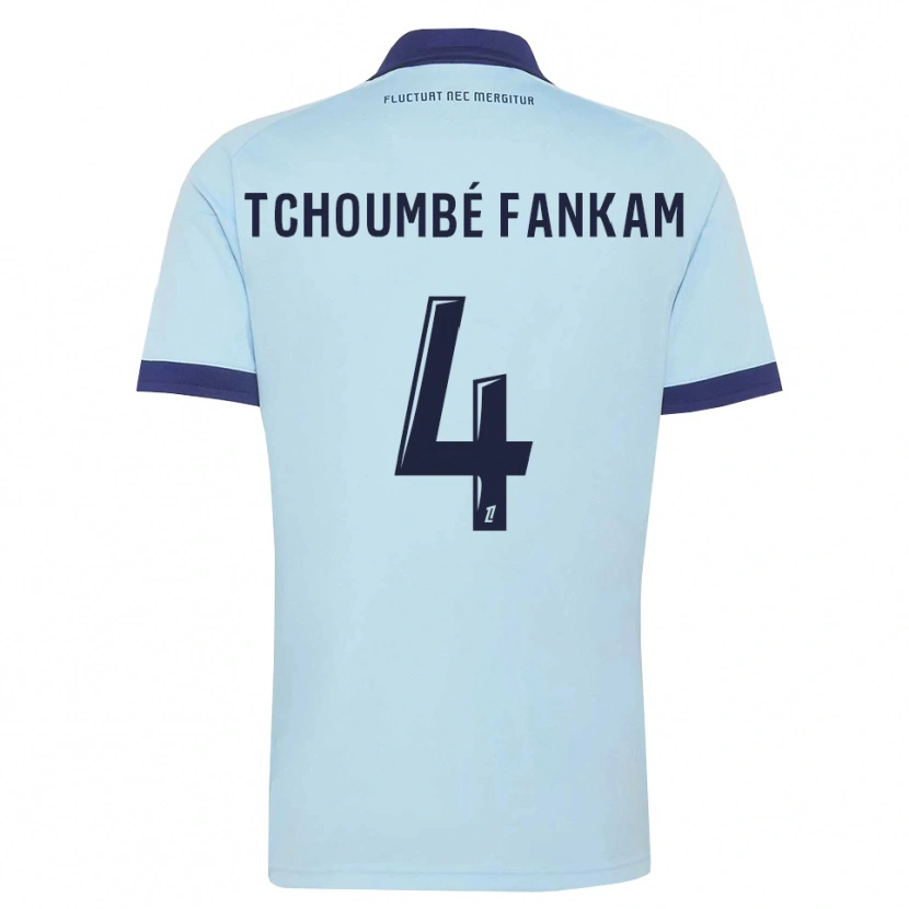 Danxen Mulher Camisola Erwan Tchoumbé Fankam #4 Azul Centáurea Preto Alternativa 2026/27 Camisa Brasil