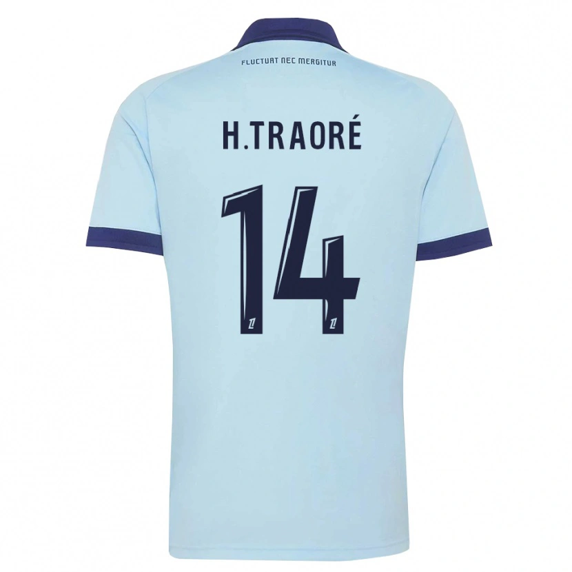 Danxen Mulher Camisola Hamari Traoré #14 Azul Centáurea Preto Alternativa 2026/27 Camisa Brasil