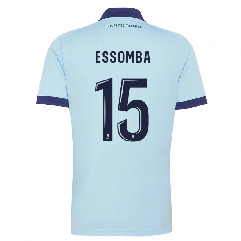 Danxen Mulher Camisola Aaron Essomba #15 Azul Centáurea Preto Alternativa 2026/27 Camisa Brasil