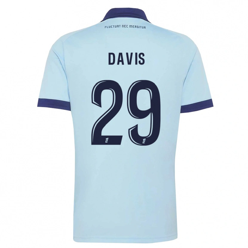 Danxen Mulher Camisola Deja Davis #29 Azul Centáurea Preto Alternativa 2026/27 Camisa Brasil