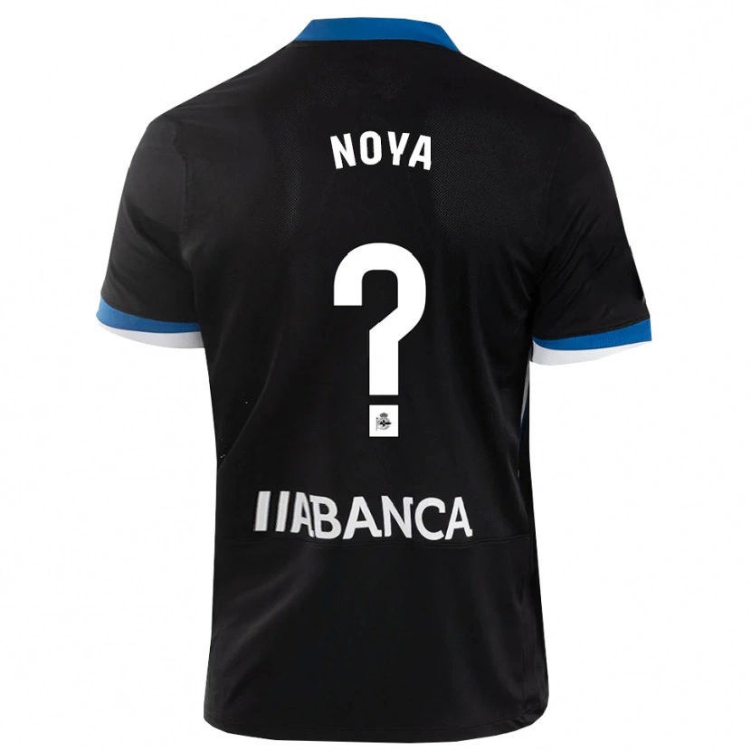 Danxen Mulher Camisola Román Noya #0 Preto Branco Azul Alternativa 2026/27 Camisa Brasil