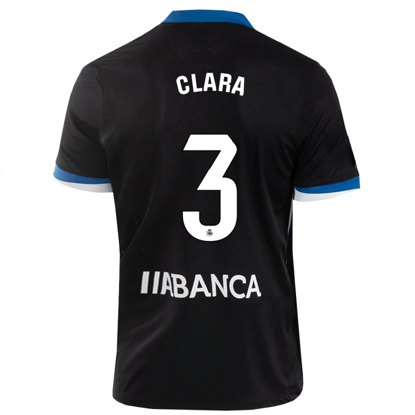 Danxen Mulher Camisola Clara Rodríguez #3 Preto Branco Azul Alternativa 2026/27 Camisa Brasil