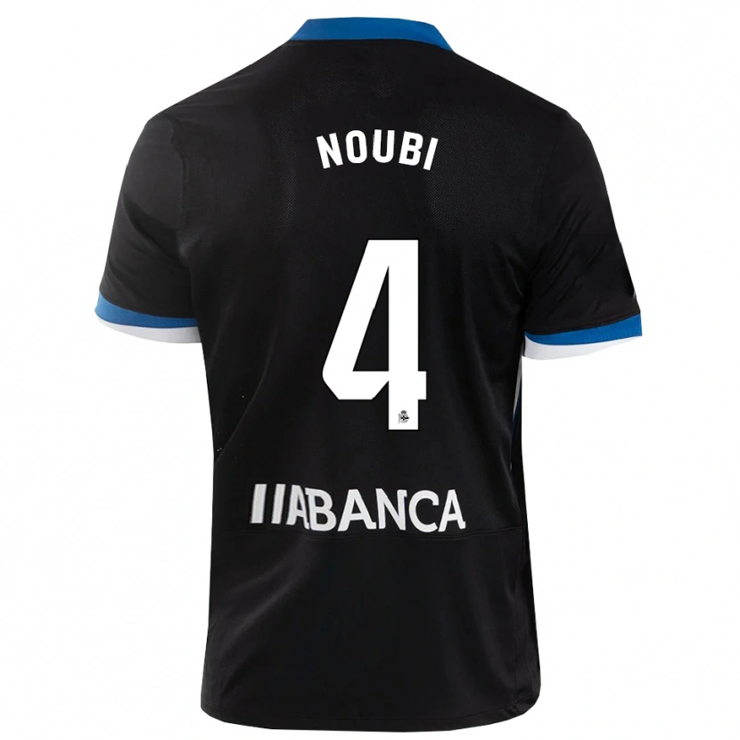 Danxen Mulher Camisola Lucas Noubi #4 Preto Branco Azul Alternativa 2026/27 Camisa Brasil