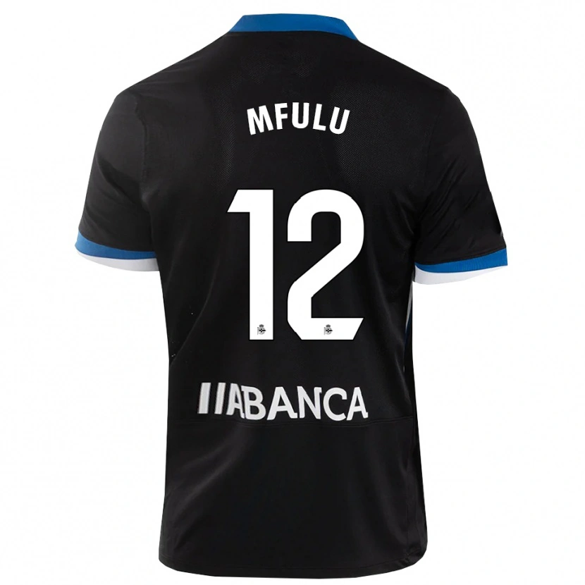Danxen Mulher Camisola Nuke Mfulu #12 Preto Branco Azul Alternativa 2026/27 Camisa Brasil