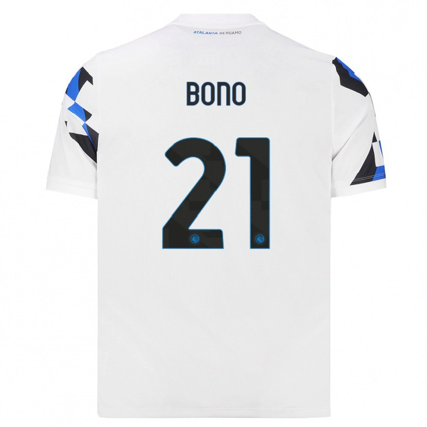 Danxen Mulher Camisola Davide Bono #21 Branco Vermelho Azul Alternativa 2026/27 Camisa Brasil