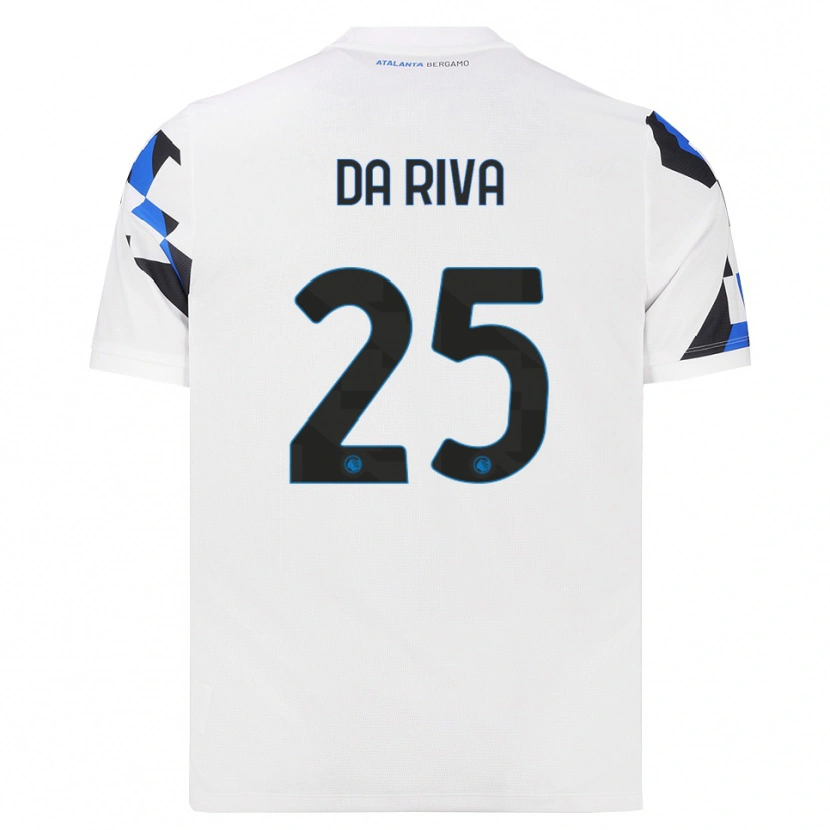 Danxen Mulher Camisola Jacopo Da Riva #25 Branco Vermelho Azul Alternativa 2026/27 Camisa Brasil