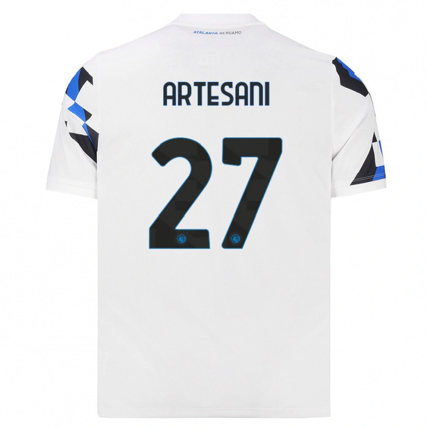 Danxen Mulher Camisola Nicolò Artesani #27 Branco Vermelho Azul Alternativa 2026/27 Camisa Brasil