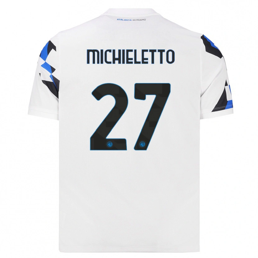 Danxen Mulher Camisola Andrea Michieletto #27 Branco Vermelho Azul Alternativa 2026/27 Camisa Brasil