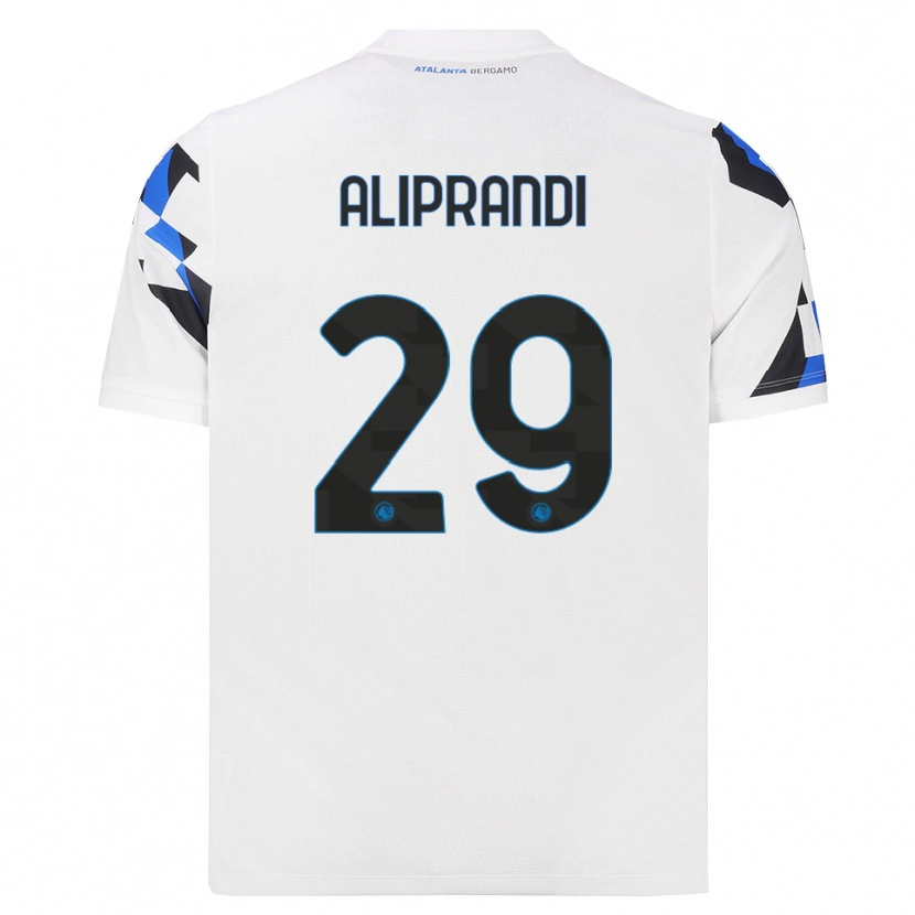 Danxen Mulher Camisola Mattia Aliprandi #29 Branco Vermelho Azul Alternativa 2026/27 Camisa Brasil