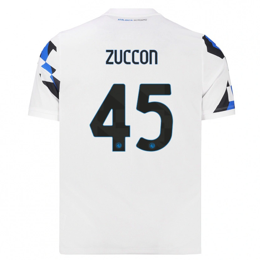 Danxen Mulher Camisola Federico Zuccon #45 Branco Vermelho Azul Alternativa 2026/27 Camisa Brasil