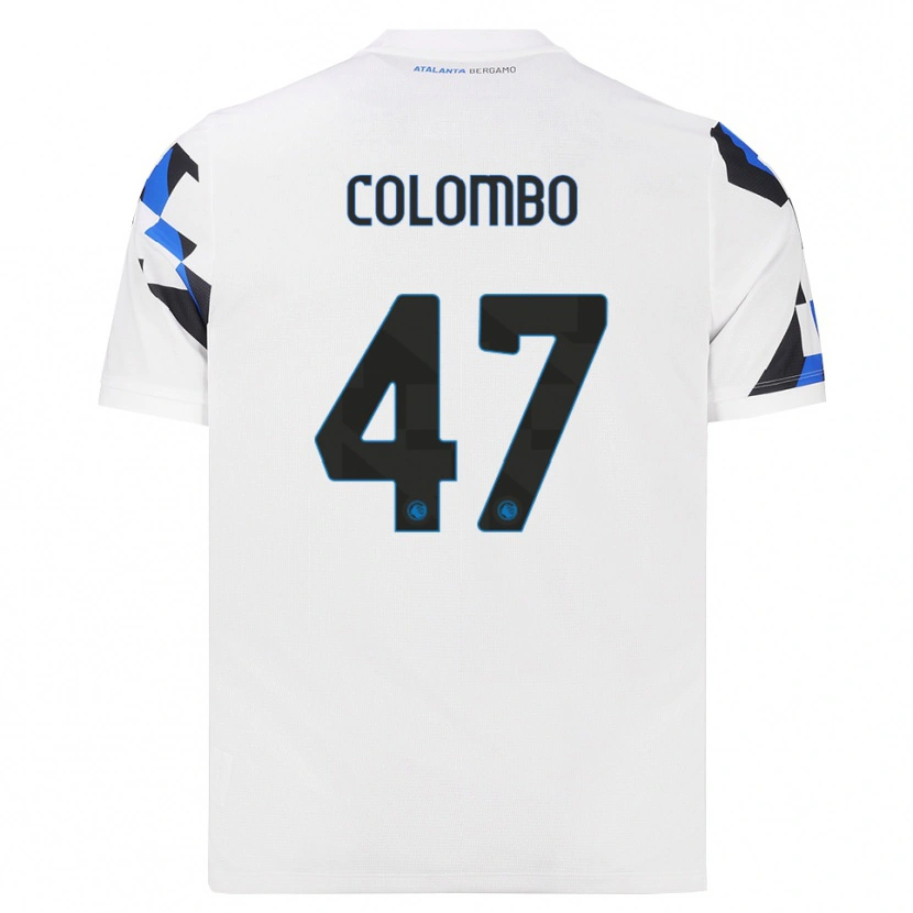 Danxen Mulher Camisola Matteo Colombo #47 Branco Vermelho Azul Alternativa 2026/27 Camisa Brasil