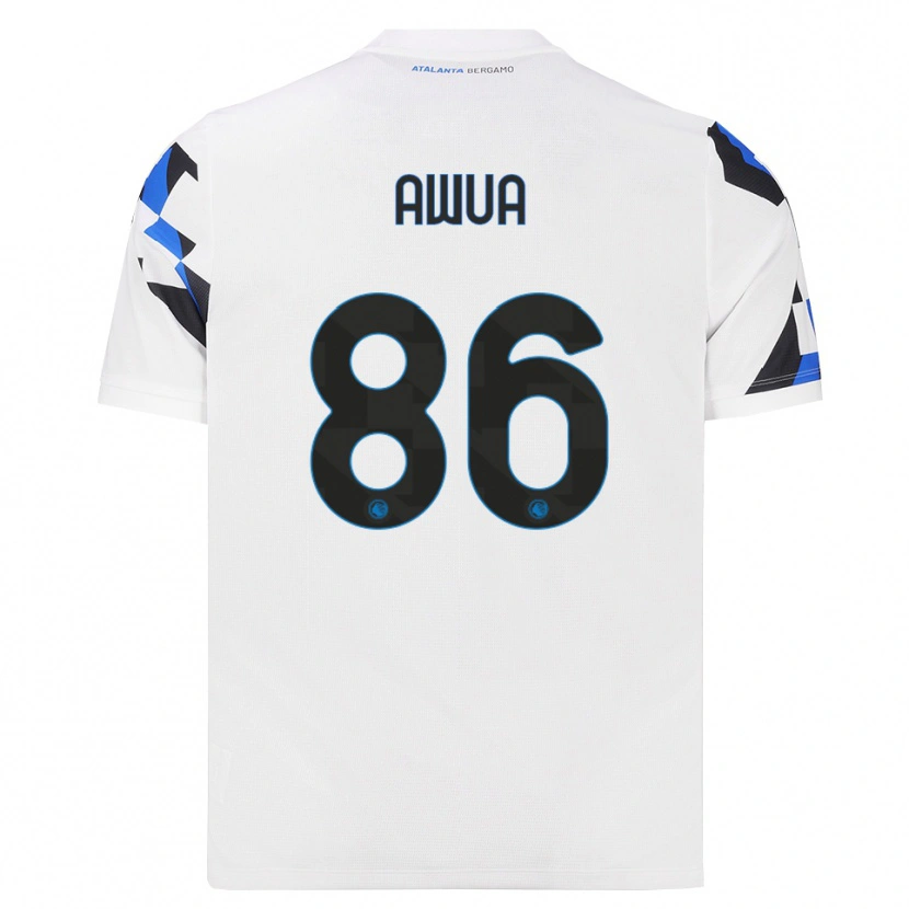 Danxen Mulher Camisola Theophilus Awua #86 Branco Vermelho Azul Alternativa 2026/27 Camisa Brasil