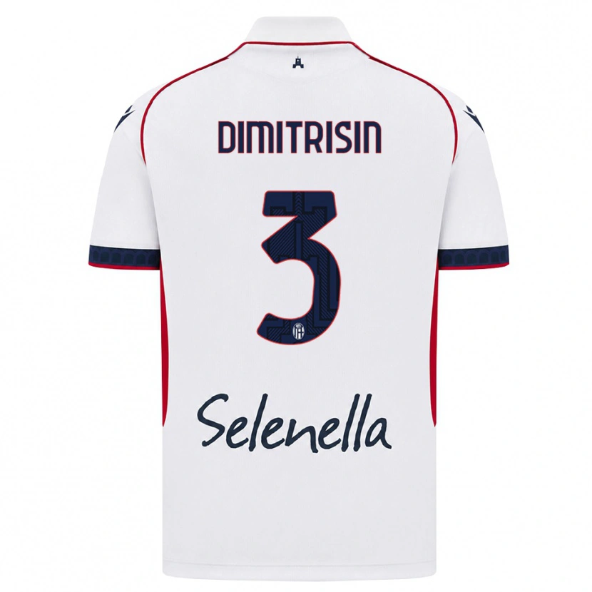 Danxen Mulher Camisola Danila Dimitrișin #3 Branco Vermelho Azul Real Alternativa 2026/27 Camisa Brasil