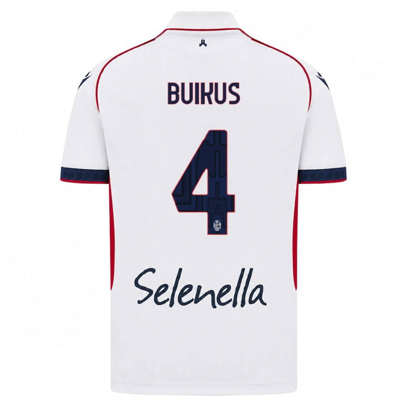 Danxen Mulher Camisola Adomas Buikus #4 Branco Vermelho Azul Real Alternativa 2026/27 Camisa Brasil