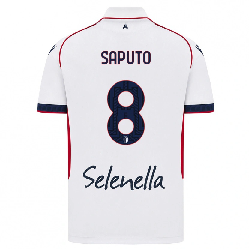 Danxen Mulher Camisola Jesse Saputo #8 Branco Vermelho Azul Real Alternativa 2026/27 Camisa Brasil