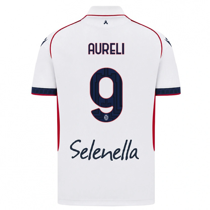 Danxen Mulher Camisola Valerio Aureli #9 Branco Vermelho Azul Real Alternativa 2026/27 Camisa Brasil