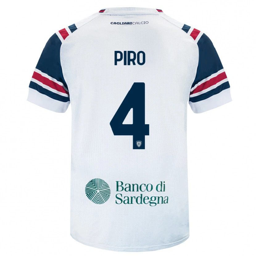 Danxen Mulher Camisola Samuele Piro #4 Branco Vermelho Verde Alternativa 2026/27 Camisa Brasil