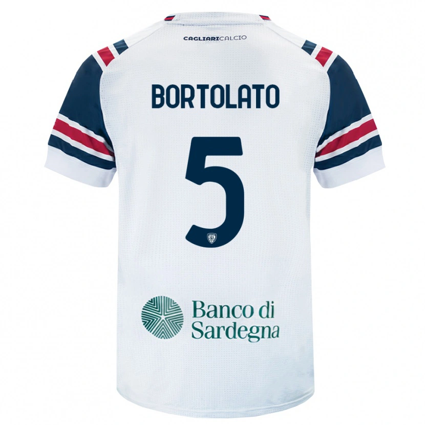 Danxen Mulher Camisola Filippo Bortolato #5 Branco Vermelho Verde Alternativa 2026/27 Camisa Brasil