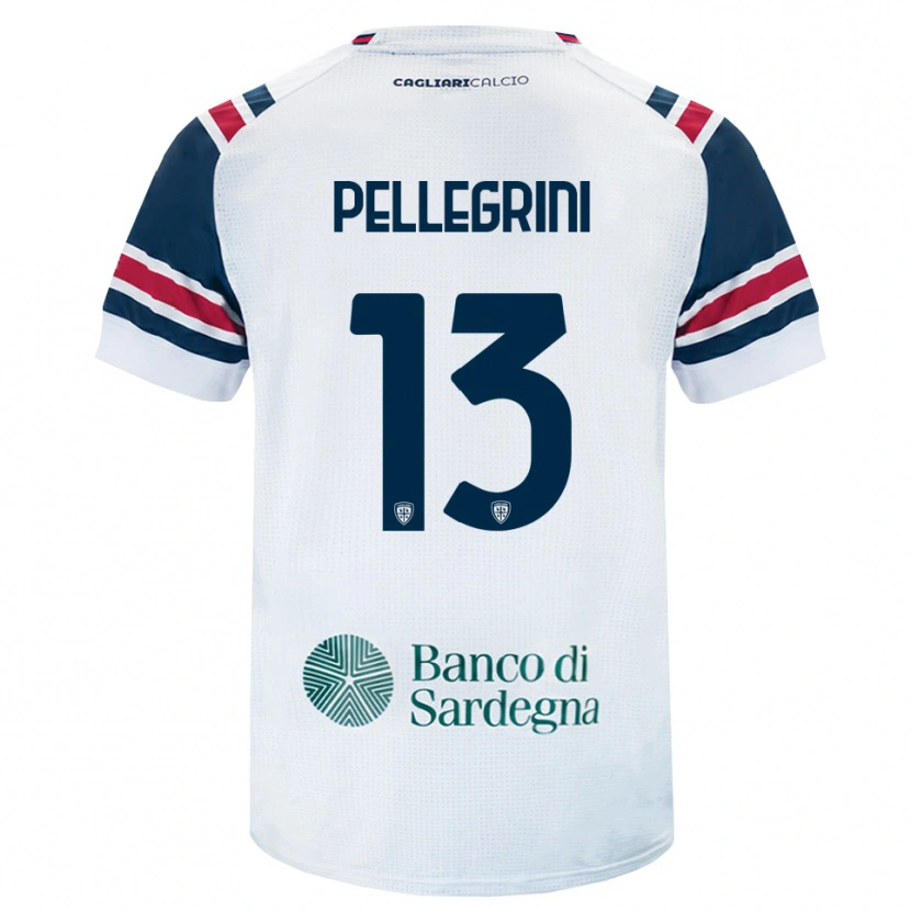 Danxen Mulher Camisola Nicolò Pellegrini #13 Branco Vermelho Verde Alternativa 2026/27 Camisa Brasil