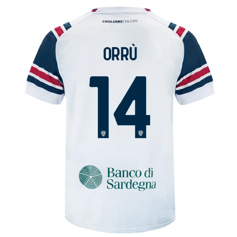 Danxen Mulher Camisola Gabriele Orrù #14 Branco Vermelho Verde Alternativa 2026/27 Camisa Brasil