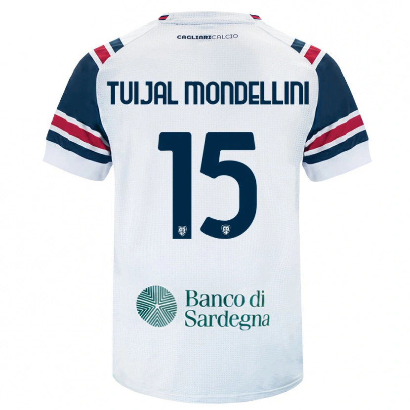Danxen Mulher Camisola Luca Tuijai Mondellini #15 Branco Vermelho Verde Alternativa 2026/27 Camisa Brasil
