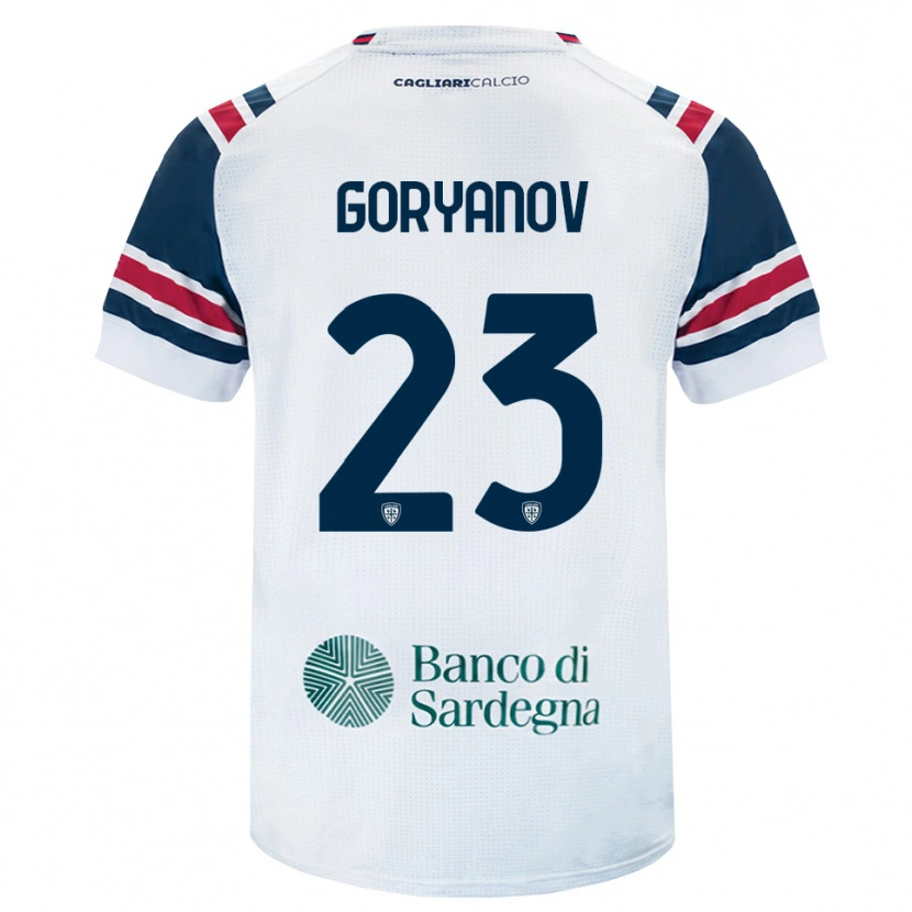 Danxen Mulher Camisola Kristiyan Goryanov #23 Branco Vermelho Verde Alternativa 2026/27 Camisa Brasil