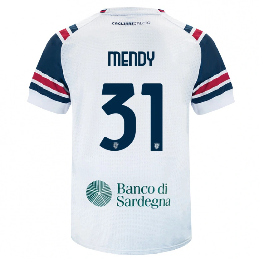 Danxen Mulher Camisola Paul Mendy #31 Branco Vermelho Verde Alternativa 2026/27 Camisa Brasil