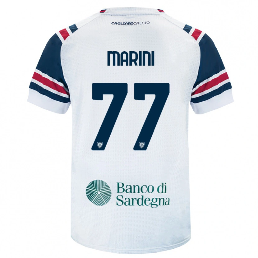 Danxen Mulher Camisola Matteo Marini #77 Branco Vermelho Verde Alternativa 2026/27 Camisa Brasil