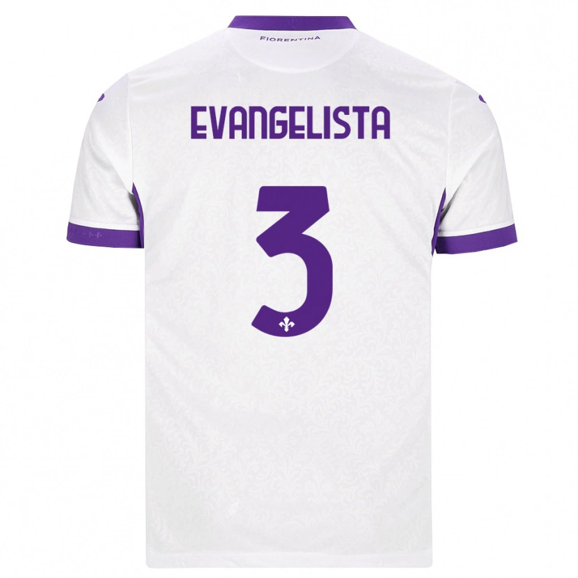 Danxen Mulher Camisola Carlo Evangelista #3 Branco Roxo Alternativa 2026/27 Camisa Brasil