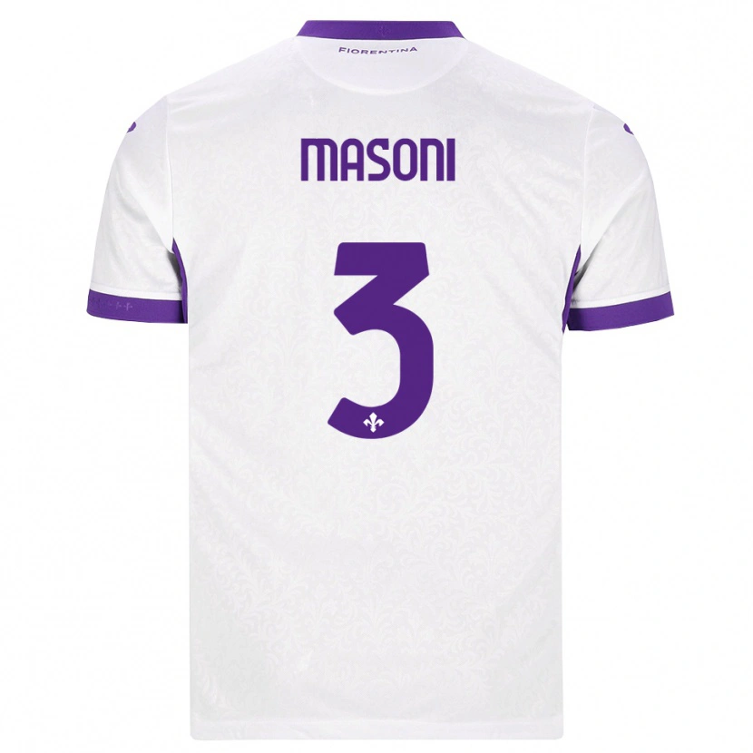 Danxen Mulher Camisola Tommaso Masoni #3 Branco Roxo Alternativa 2026/27 Camisa Brasil