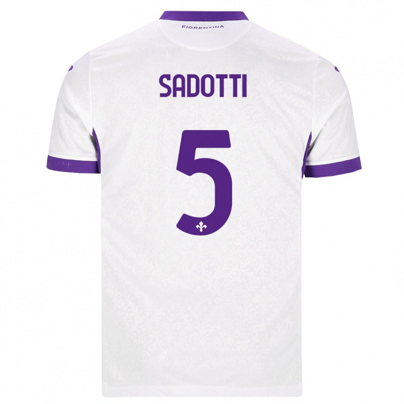 Danxen Mulher Camisola Edoardo Sadotti #5 Branco Roxo Alternativa 2026/27 Camisa Brasil