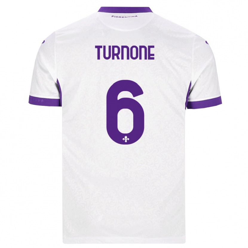 Danxen Mulher Camisola Niccolò Turnone #6 Branco Roxo Alternativa 2026/27 Camisa Brasil