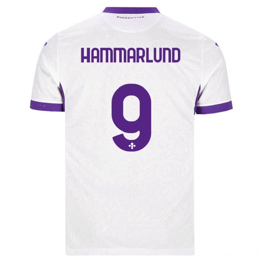Danxen Mulher Camisola Pauline Hammarlund #9 Branco Roxo Alternativa 2026/27 Camisa Brasil