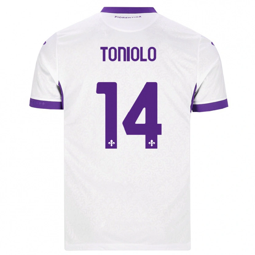 Danxen Mulher Camisola Martina Toniolo #14 Branco Roxo Alternativa 2026/27 Camisa Brasil