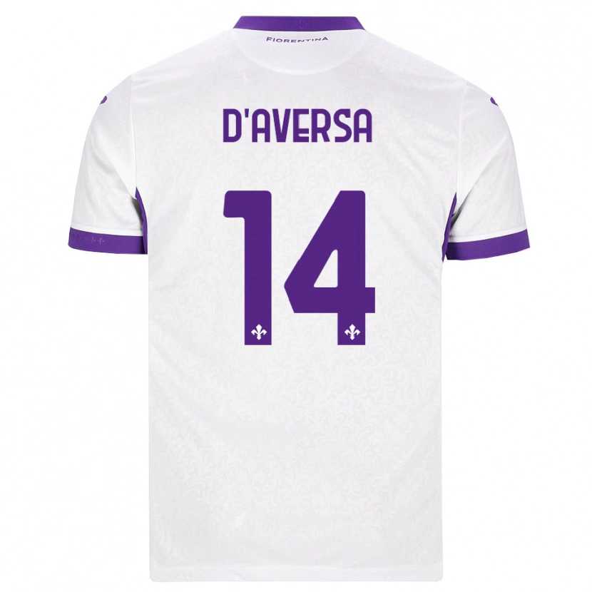 Danxen Mulher Camisola Simone D'aversa #14 Branco Roxo Alternativa 2026/27 Camisa Brasil