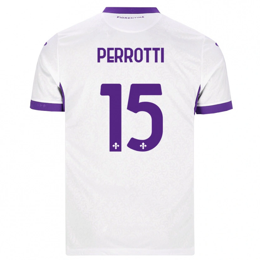 Danxen Mulher Camisola Alessandro Perrotti #15 Branco Roxo Alternativa 2026/27 Camisa Brasil