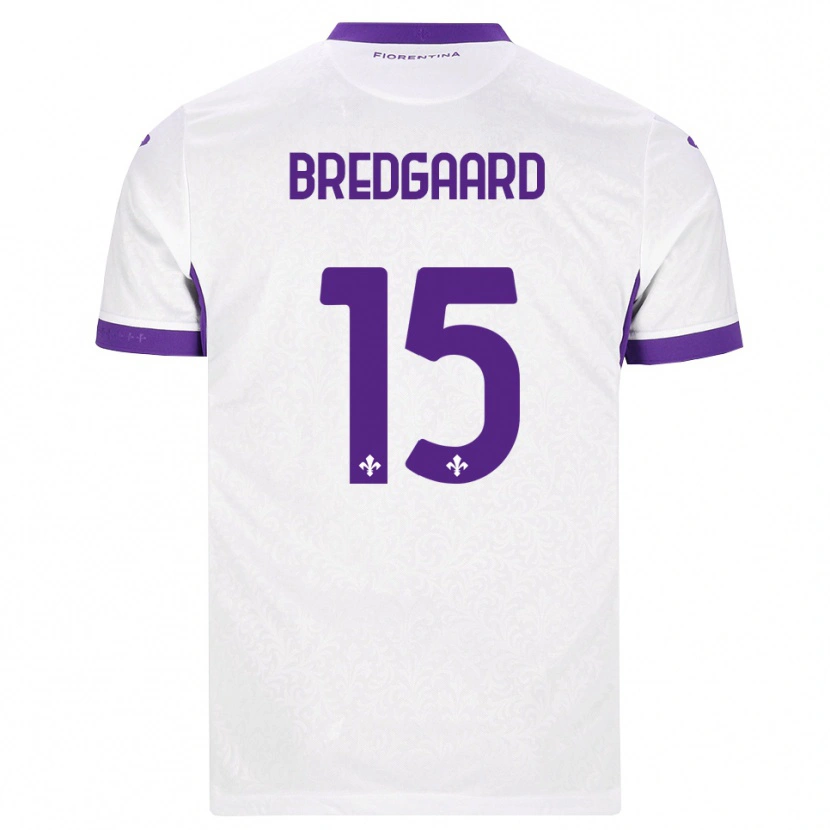 Danxen Mulher Camisola Sofie Bredgaard #15 Branco Roxo Alternativa 2026/27 Camisa Brasil