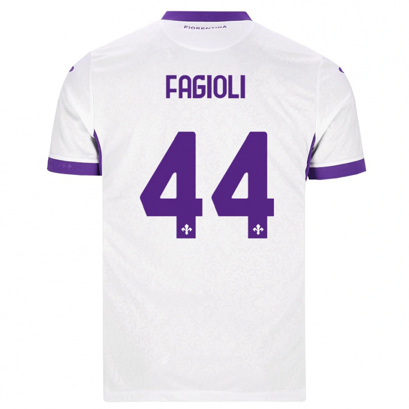 Danxen Mulher Camisola Nicolò Fagioli #44 Branco Roxo Alternativa 2026/27 Camisa Brasil