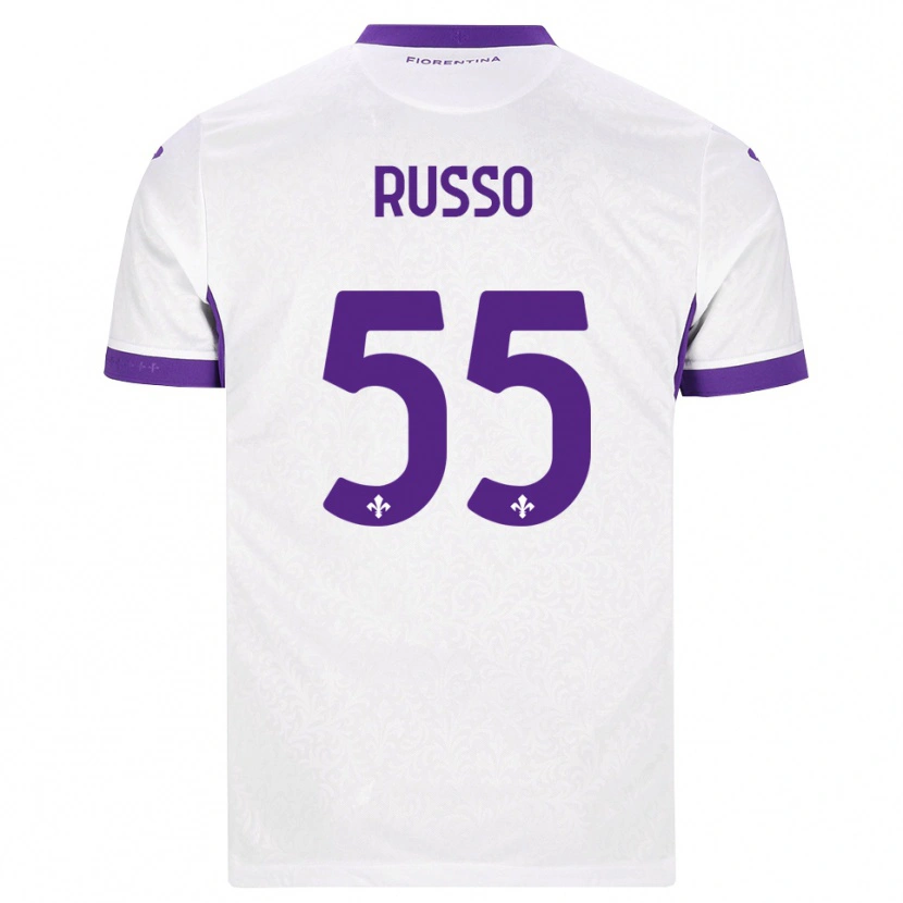 Danxen Mulher Camisola Federica Russo #55 Branco Roxo Alternativa 2026/27 Camisa Brasil