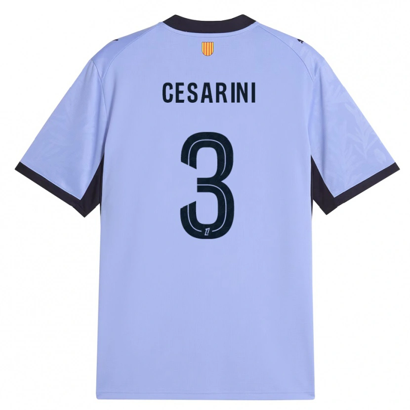 Danxen Mulher Camisola Gaëtan Cesarini #3 Lavanda Preto Terceiro 2026/27 Camisa Brasil