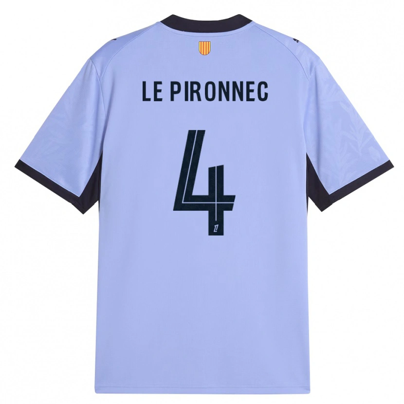 Danxen Mulher Camisola Kélian Le Pironnec #4 Lavanda Preto Terceiro 2026/27 Camisa Brasil