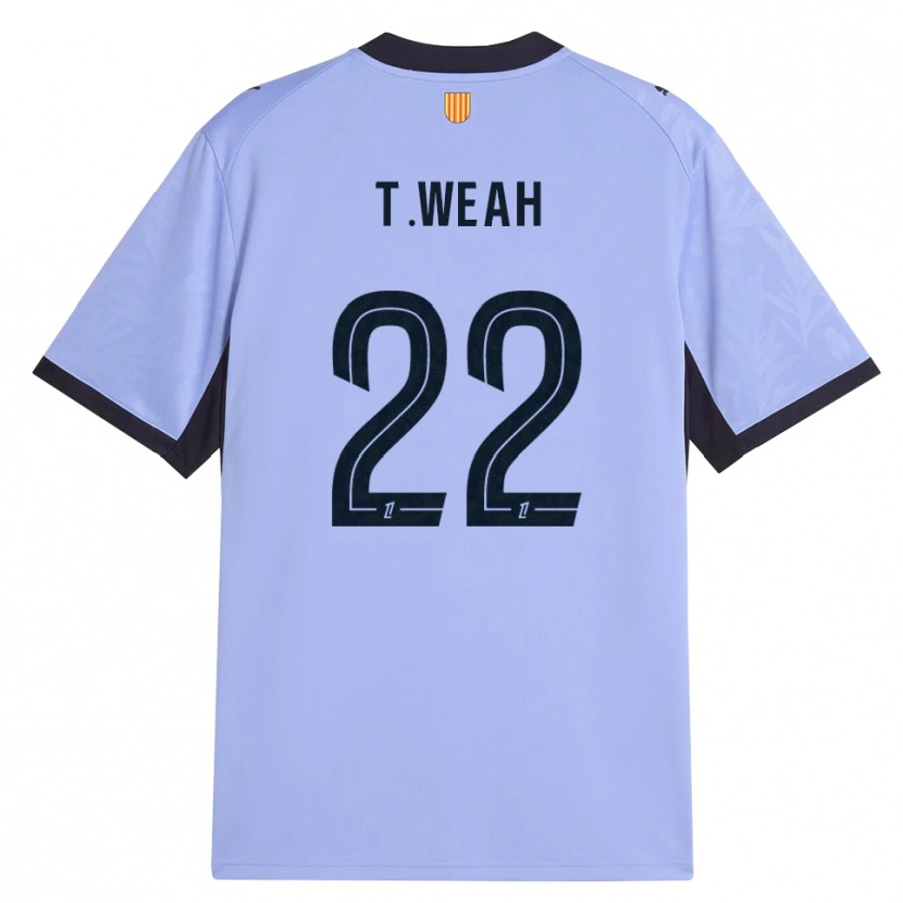 Danxen Mulher Camisola Timothy Weah #22 Lavanda Preto Terceiro 2026/27 Camisa Brasil