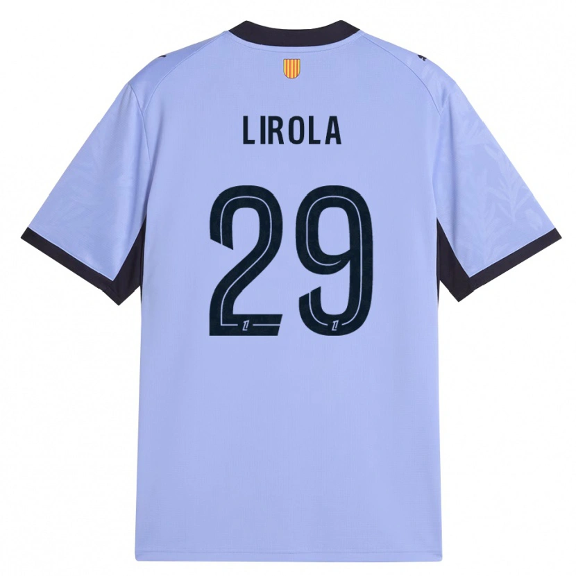 Danxen Mulher Camisola Pol Lirola #29 Lavanda Preto Terceiro 2026/27 Camisa Brasil