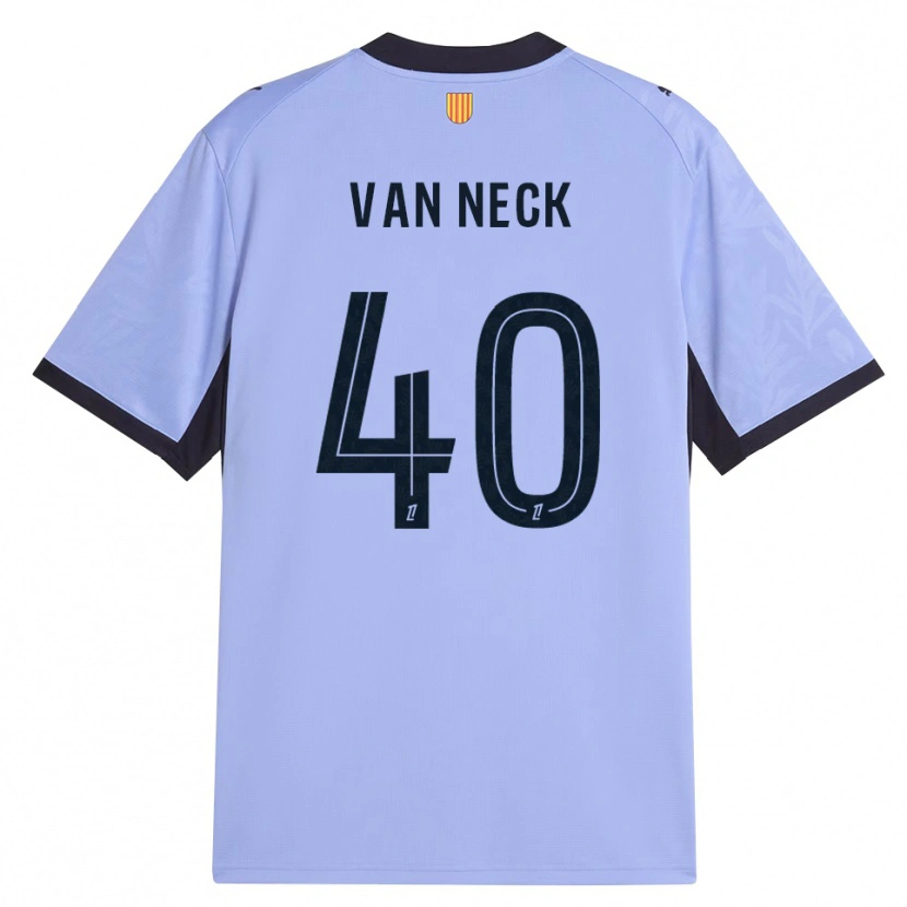 Danxen Mulher Camisola Jelle Van Neck #40 Lavanda Preto Terceiro 2026/27 Camisa Brasil