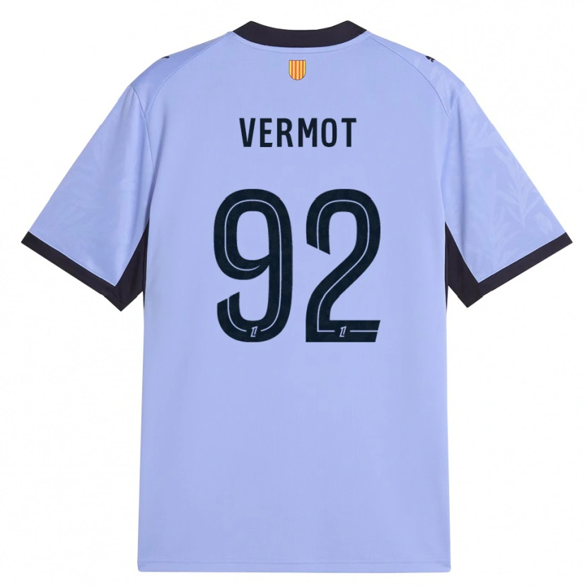 Danxen Mulher Camisola Théo Vermot #92 Lavanda Preto Terceiro 2026/27 Camisa Brasil