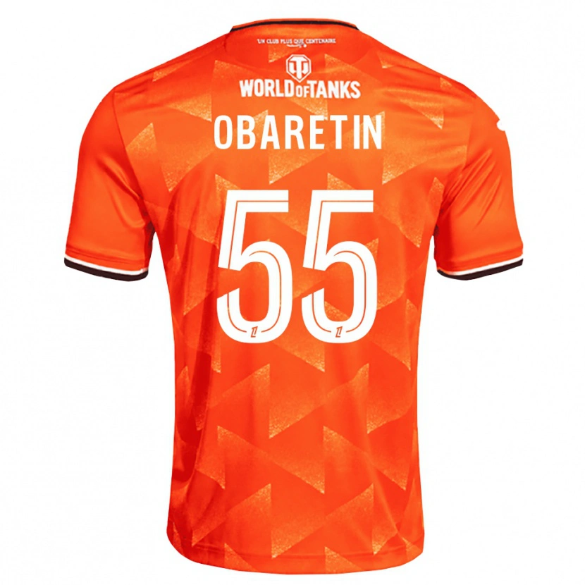 Danxen Mulher Camisola Nosa Edward Obaretin #55 Laranja Branco Preto Principal 2026/27 Camisa Brasil