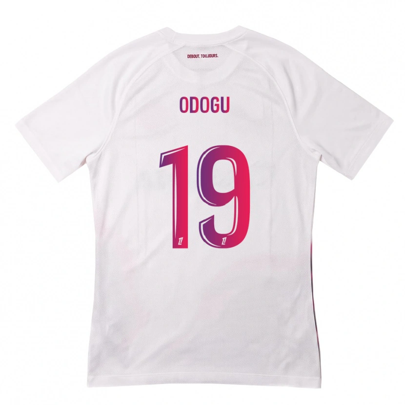 Danxen Mulher Camisola David Odogu #19 Branco Rosa Roxo Alternativa 2026/27 Camisa Brasil