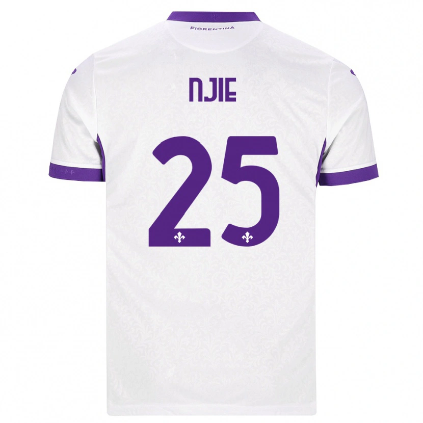Danxen Mulher Camisola Alieu Njie #25 Branco Roxo Alternativa 2026/27 Camisa Brasil