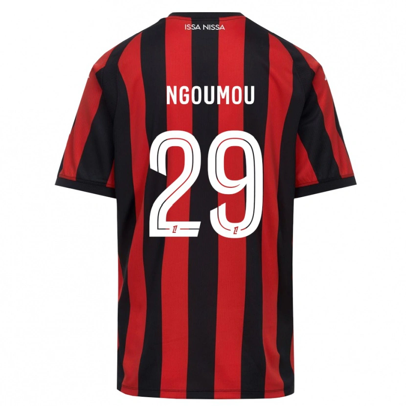 Danxen Mulher Camisola Nathan Ngoumou #29 Vermelho Preto Branco Principal 2026/27 Camisa Brasil