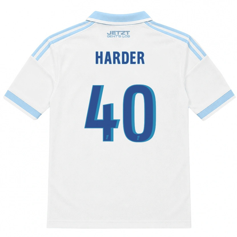 Danxen Mulher Camisola Conrad Harder #40 Azul Céu Claro Branco Vermelho Alternativa 2026/27 Camisa Brasil
